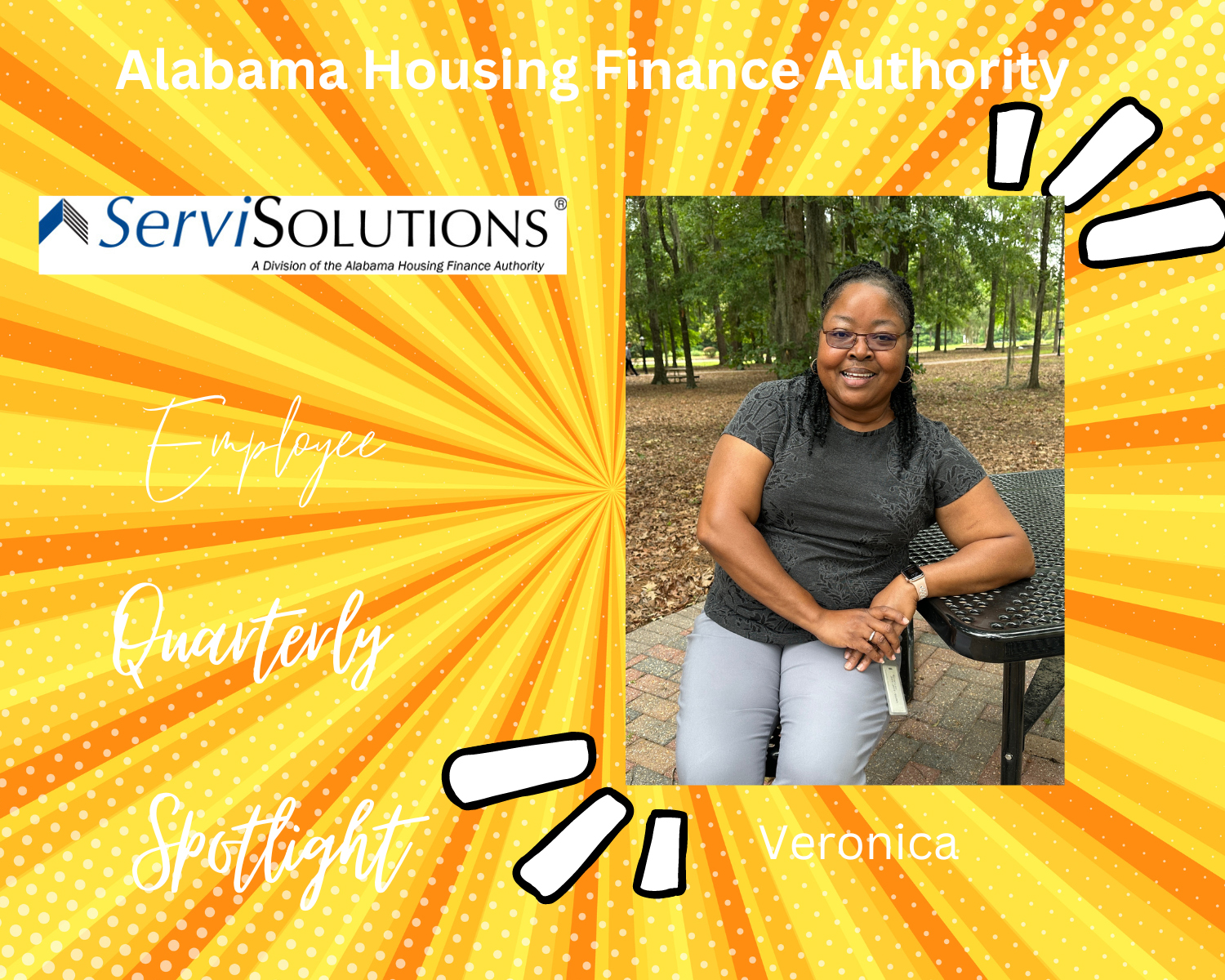 ServiSolutions Employee Quarterly Spotlight featuring Veronica